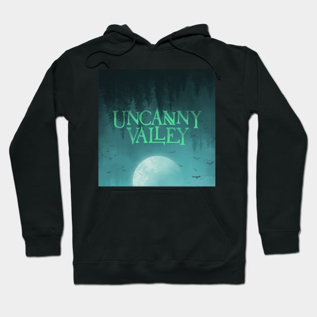 Uncanny Valley podcast cover art Hoodie by Dayton Writers Movement: Audio Dramas